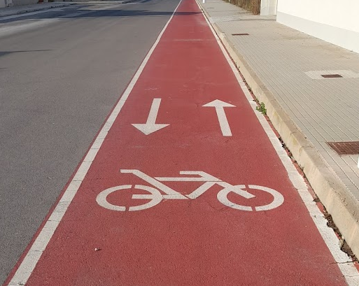 Bike lanes in Orihuela Costa