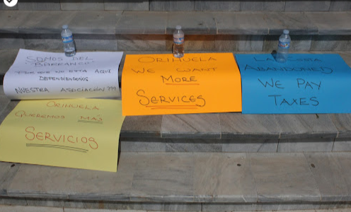 Protest in Orihuela Costa
